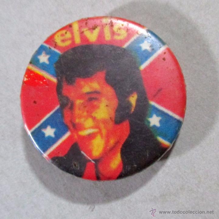 Pins de colecci&oacute;n: CHAPA ELVIS PRESLEY , IMPERDIBLE , BANDERA SURE&Ntilde;A , CONFEDERADA