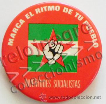 Pins de colecci&oacute;n: CHAPA CON IMPERDIBLE DE LAS JSA JUVENTUDES SOCIALISTAS ANDALUC&Iacute;A SOCIALISMO JS POL&Iacute;TICA PSOE -NO PIN