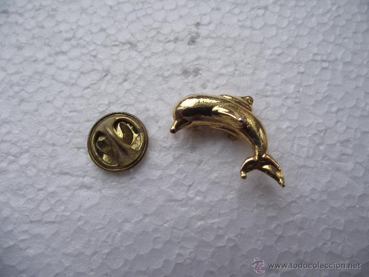 Pins de colecci&oacute;n: PIN DORADO DELFIN - ANIMAL