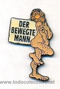 Pins de colecci&oacute;n: 13-2059. Pin Der Bewegte Mann. hombre desnudo