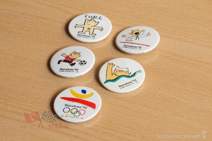 Pins de colecci&oacute;n: 5 Chapas de los Juegos Ol&iacute;mpicos de Barcelona - 1992