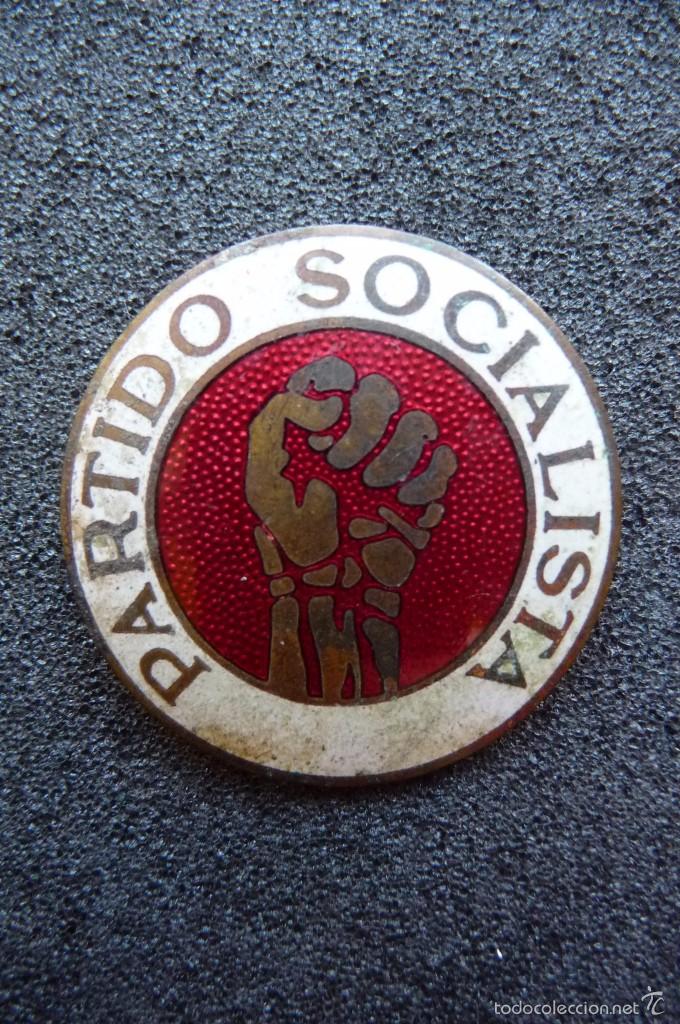 Collection pins: (JX-1436)Emblema Esmaltado del Partido Socialista PORTUGUES
