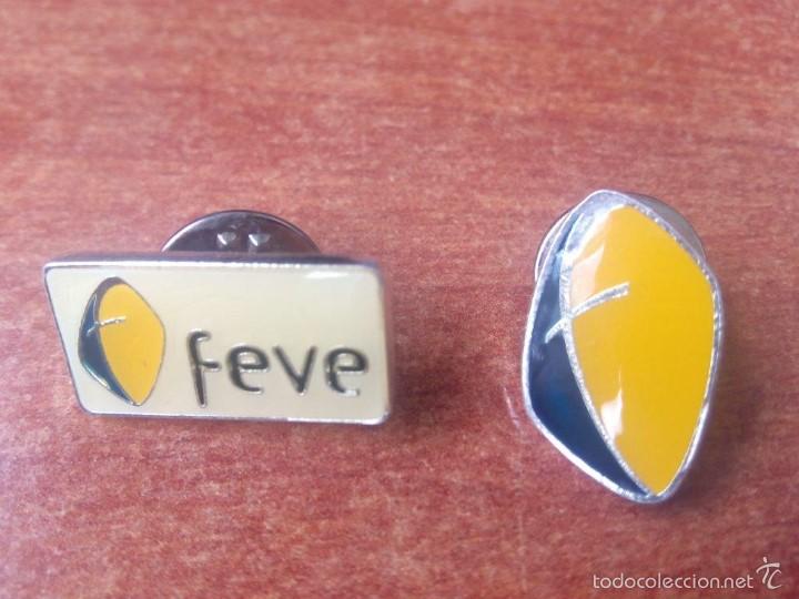 Pins de colecci&oacute;n: FEVE - JUEGO DE 2 PINS - Foto 1