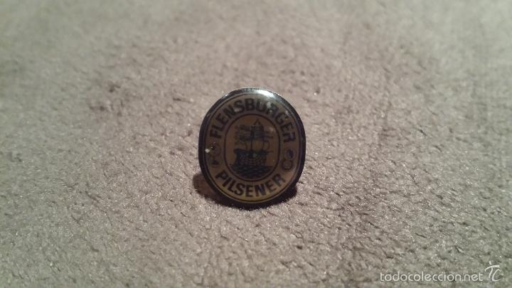 Pins de cole&ccedil;&atilde;o: PIN EMBLEMA MARCA CERVEZA ALEMANA FLENSBURGER PILSENER