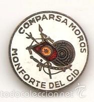 Pins de colecci&oacute;n: Monforte del Cid, Alicante. Comparsa moros y cristianos