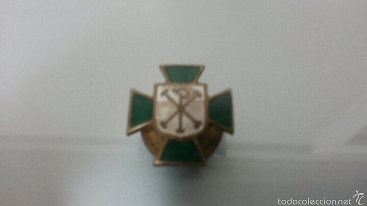 Pins de colecci&oacute;n: INSIGNIA CRUZ DE MALTA MUJERES DE ACCION CATOLICA ESMALTADA VERDE