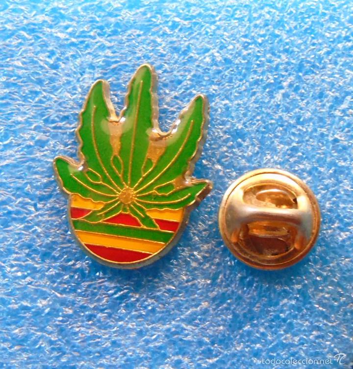 Pins de colecci&oacute;n: PIN HOJA DE MARIHUANA - Foto 1