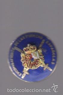 Pins de colecci&oacute;n: pin insignia de solapa excombatiente de las fuerzas espa&ntilde;olas