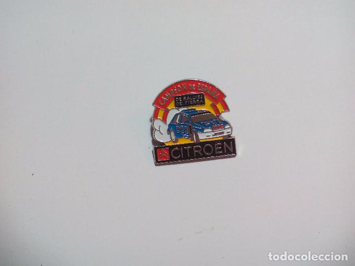 Pins de colecci&oacute;n: Pin Citro&euml;n. Campeon de Espa&ntilde;a de Rallyes de tierra.