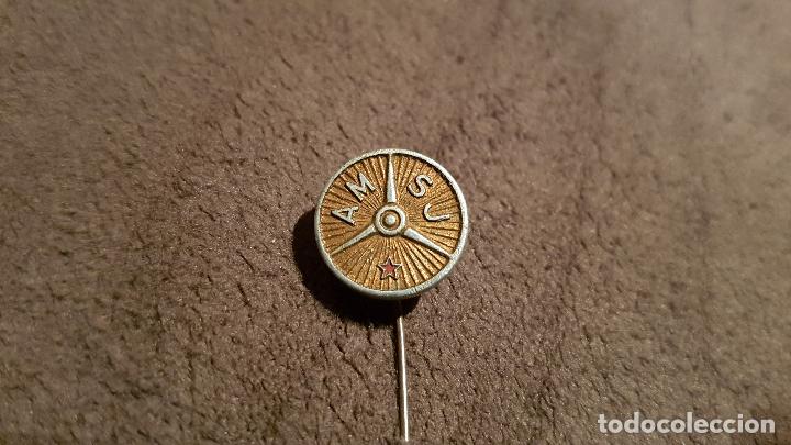 Pins de colecci&oacute;n: PIN ANTIGUO EMBLEMA MARCA AMSJ Auto Moto Uni&oacute;n de Yugoslavia (INSIGNIA ANTIGUA AGUJA AUTOMOCION