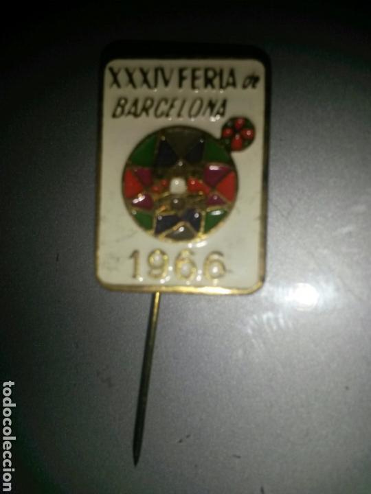 Pins de colecci&oacute;n: PIN AGUJA CORBATA XXXIV FERIA DE BARCELONA 1966