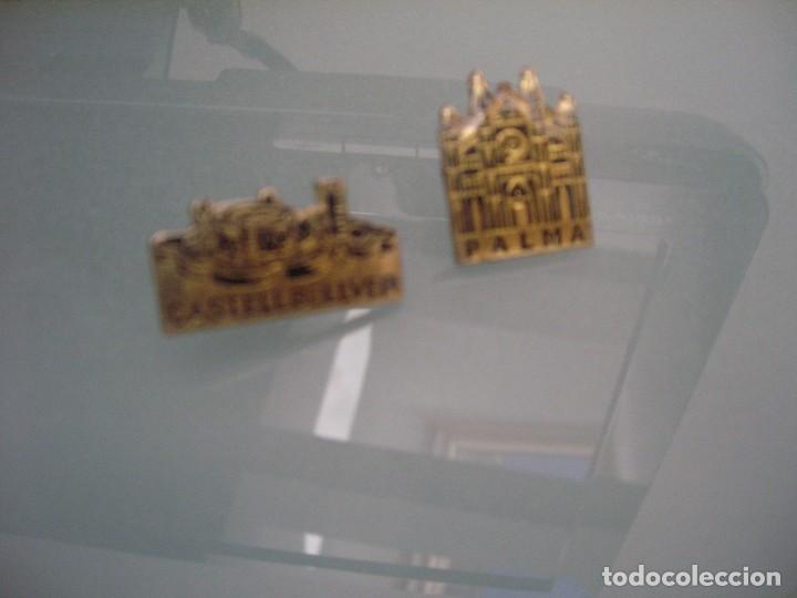 Pins de colecci&oacute;n: 2 pins monumentos de Palma de Mallorca (Catedral y Castillo Bellver)