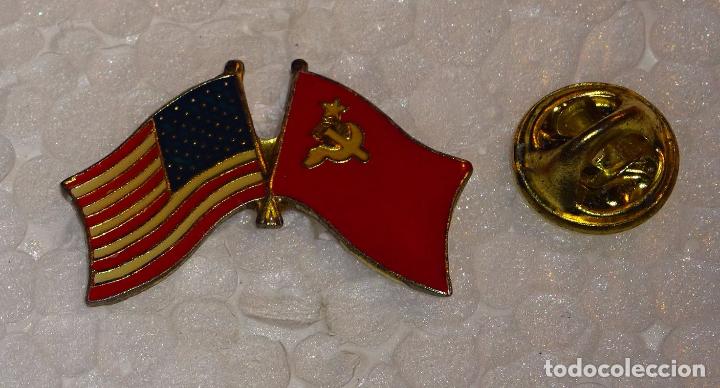 Pins de cole&ccedil;&atilde;o: PIN DE TURISMO BANDERAS. BANDERA DE ESTADOS UNIDOS Y CHINA
