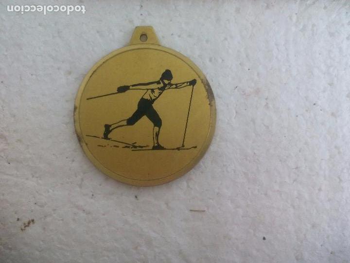 Pins de colecci&oacute;n: MEDALLA DE METAL, Esqui de fondo, Ski. 4 cm medaille, medal,