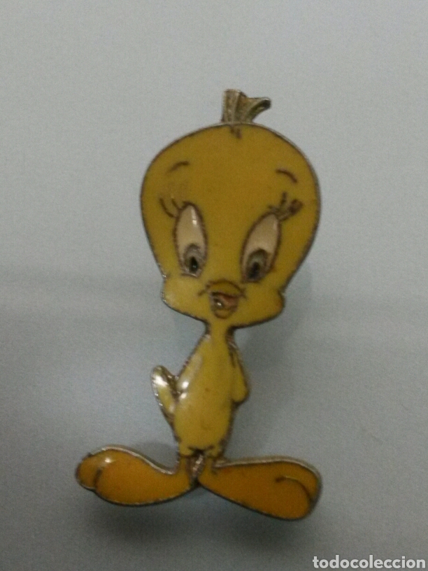 Pins de colecci&oacute;n: ANTIGUO PIN ESMALTADO PIOLIN 1987 WARNER BROSS+PIN SILVESTRE
