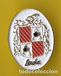 Pin's de collection: PIN - LOIOLA LOYOLA - GUIPUZCOA PAIS VASCO - ESCUDO - SANTUARIO METAL RELIEVE EN DORADO Y COLORES -