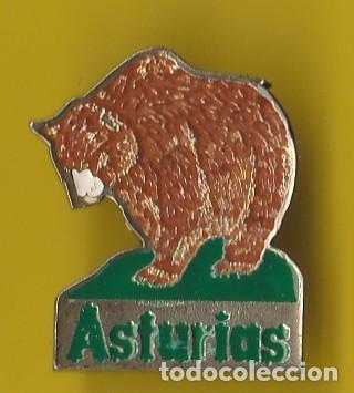 Pin's de collection: PIN - ASTURIAS - OSO - METAL Y COLOR