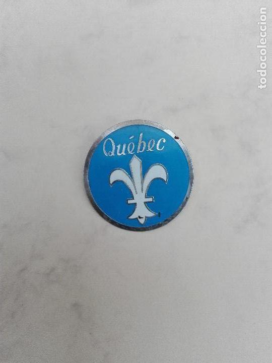 Collection pins: QUEBEC - ALFILER METALICO - 3 CM. DE DIAMETRO