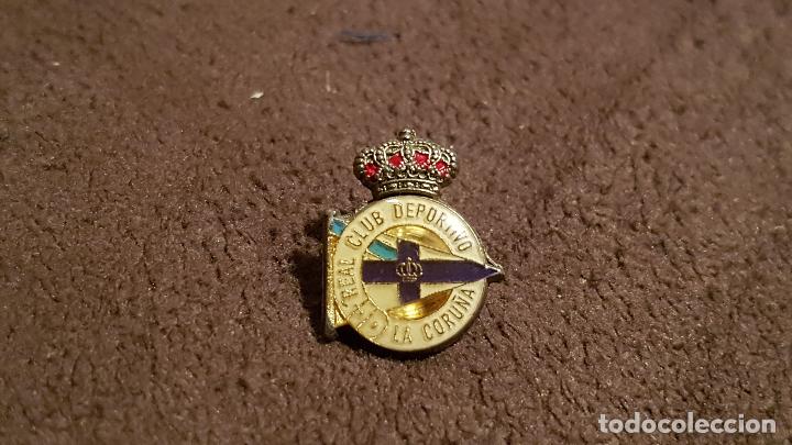 Pins de colecci&oacute;n: PIN ESCUDO EQUIPO FUTBOL REAL CLUB DEPORTIVO DE LA CORU&Ntilde;A (INSIGNIA CLUB FEDERACI&Oacute;N GALLEGA )