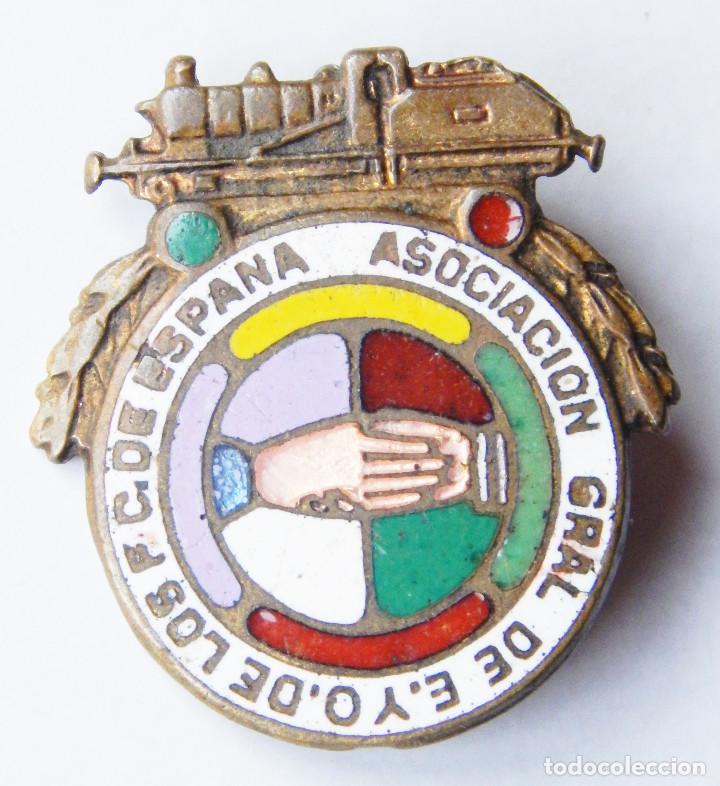 Pins de colecci&oacute;n: ANTIGUA INSIGNIA Y RARA, ASOCIACION FERROCARRILES ESPA&Ntilde;A .