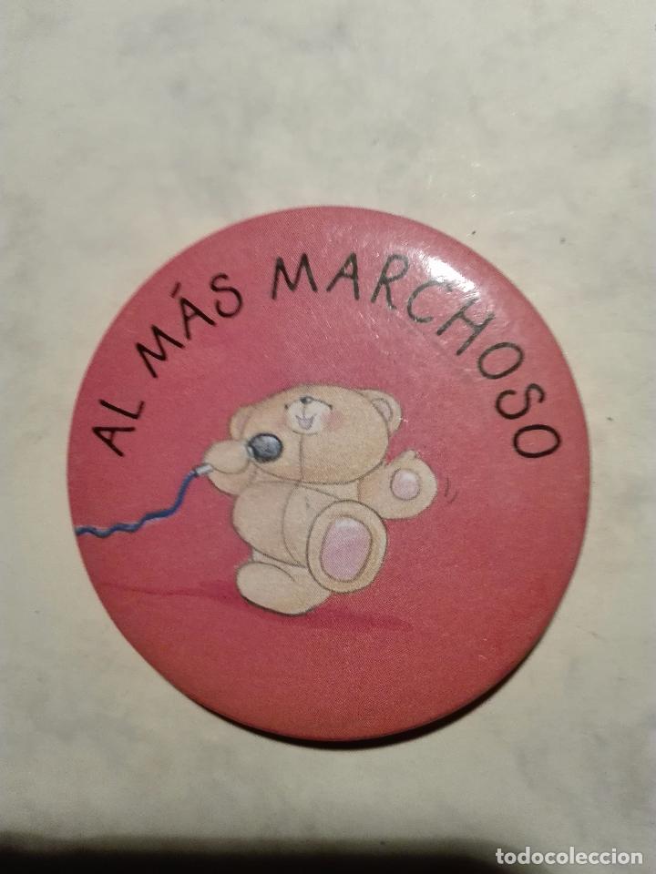 Collection pins: AL MAS MARCHOSO - CHAPA METALICA CON ALFILER - 5.5 CM. DE DIAMETRO