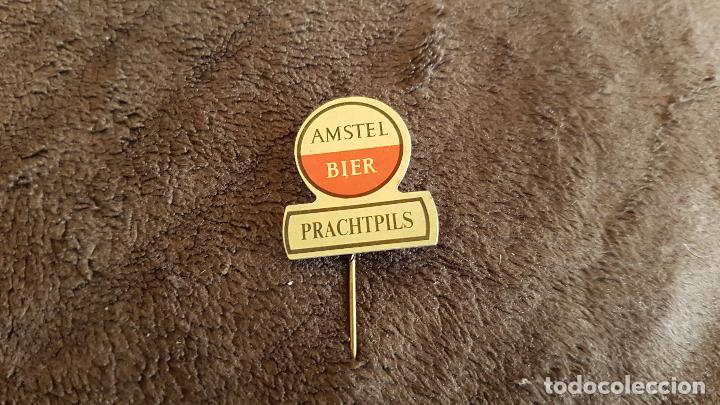 Pins de colecci&oacute;n: PIN EMBLEMA BEBIDAS MARCA CERVEZA AMSTEL PRACHTPILS ( INSIGNIA DE AGUJA MARCA CERVEZAS )