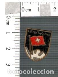 Pins de colecci&oacute;n: ANTIGua insignia DE AGUJA DE PUBLICIDAD DE CRANS SIERRE EN SUIZA