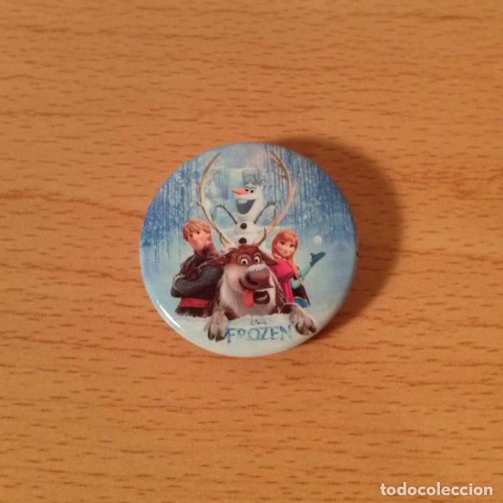 Pins de colecci&oacute;n: Chapa/pin Alfiler imperdible. Frozen de Disney. 30mm. Olaf, Anna, Kristoff y reno Sven.