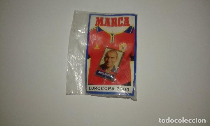 Pins de colecci&oacute;n: PIN DE LA EUROCOPA 2000 ABELARDO JUGADOR F.C. BARCELONA FUTBOL MARCA PINS