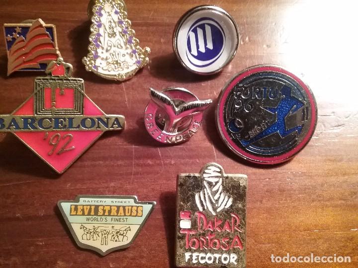 Pins de colecci&oacute;n: Lote 8 pins temas diferentes