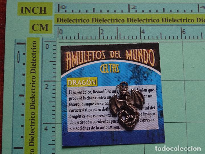 Pins e Spille di collezione: AMULETO COLGANTE MEDALLA. AMULETOS DEL MUNDO. DRAG&Oacute;N. AMULETOS DEL MUNDO