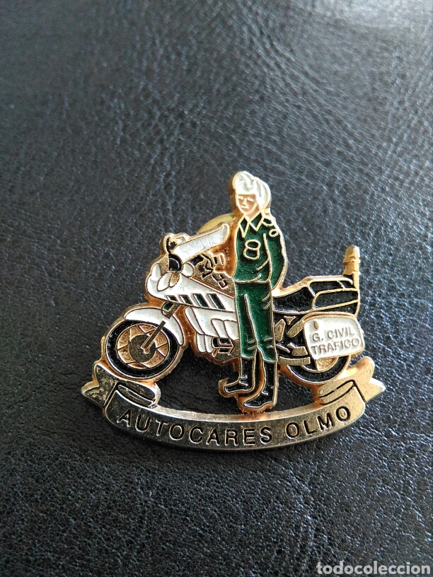 Pins e Spille di collezione: Pin Guardia Civil con publicidad autocares Olmo. Raro