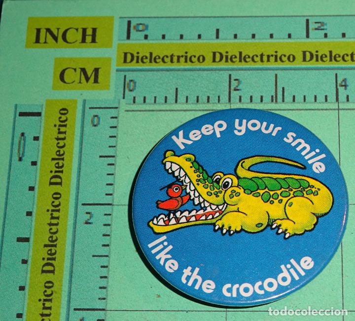 Pins de cole&ccedil;&atilde;o: INSIGNIA CHAPA BROCHE. COCODRILO. MANT&Eacute;N SONRISA