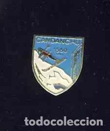 Pins de colecci&oacute;n: Pin de alfiler de la estacion de esqui de CANDANCHU (1,5 x 2 cms)