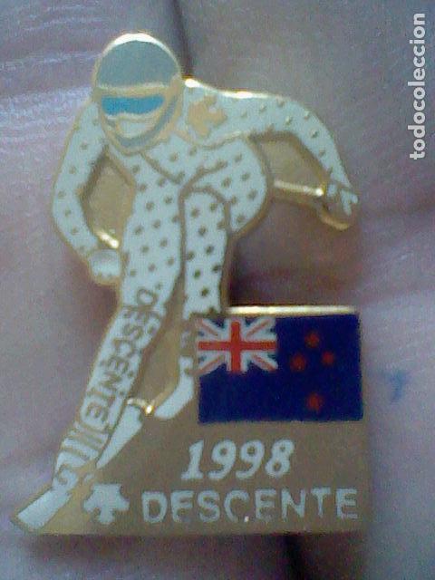 Pins de colecci&oacute;n: PIN PINCHO deportivo monta&ntilde;ismo ski alpinismo descente 1998
