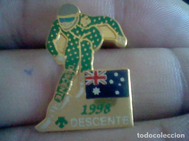 Pins de colecci&oacute;n: PIN PINCHO deportivo monta&ntilde;ismo ski alpinismo descente 1998 australia
