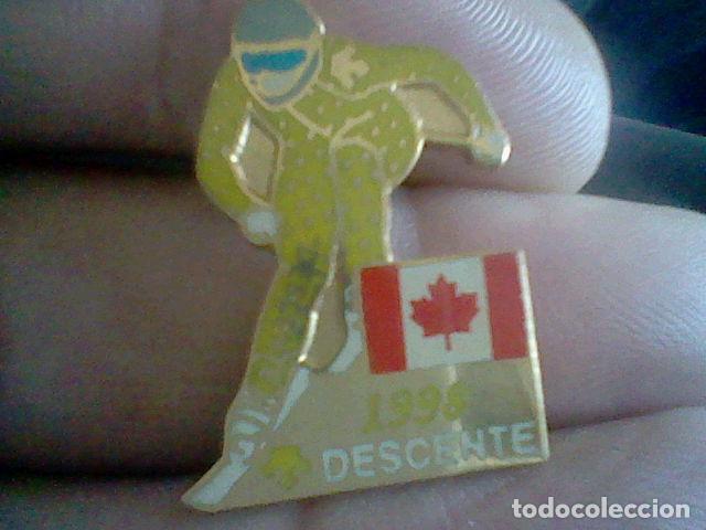 Pins de colecci&oacute;n: PIN PINCHO deportivo monta&ntilde;ismo ski alpinismo descente 1998 canada