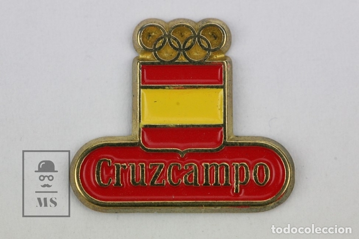 Pins de colecci&oacute;n: Pin publicidad - Cruzcampo Olimpiadas - Medidas 2 x 2 cm