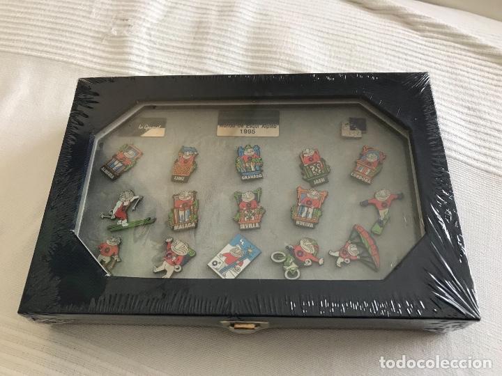 Pins de colecci&oacute;n: Estuche de 15 pins Cecilio de los Campeonatos del Mundo de Esqu&iacute; Alpino 1995