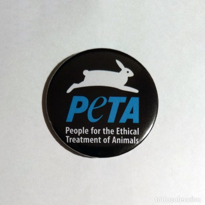 Pins de colecci&oacute;n: PETA - CHAPA 59mm (CON IMPERDIBLE)