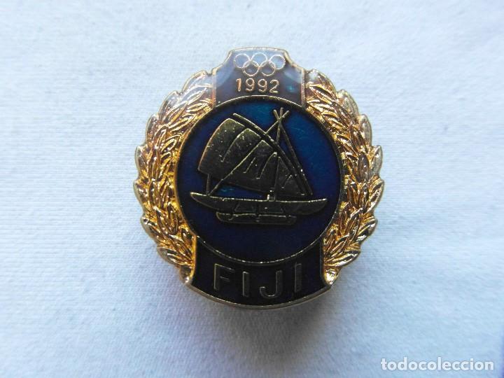 Pins de colecci&oacute;n: Pin oficial del equipo olimpico de las Islas Fiji de los Juegos Olimpicos de Barcelona 1992