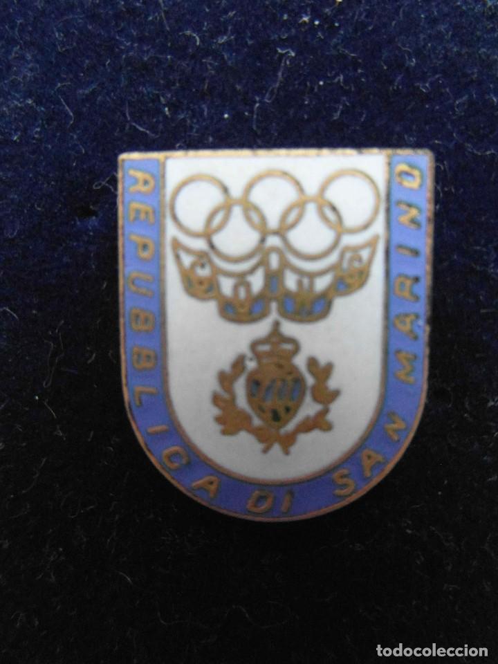 Pins de colecci&oacute;n: Pin oficial del equipo olimpico de San Marino de los Juegos Olimpicos de Barcelona 1992