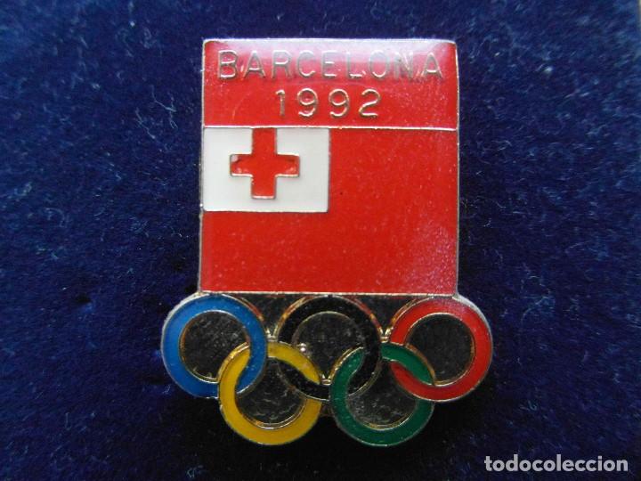 Pins de colecci&oacute;n: Pin oficial del equipo olimpico de Tonga de los Juegos Olimpicos de Barcelona 1992