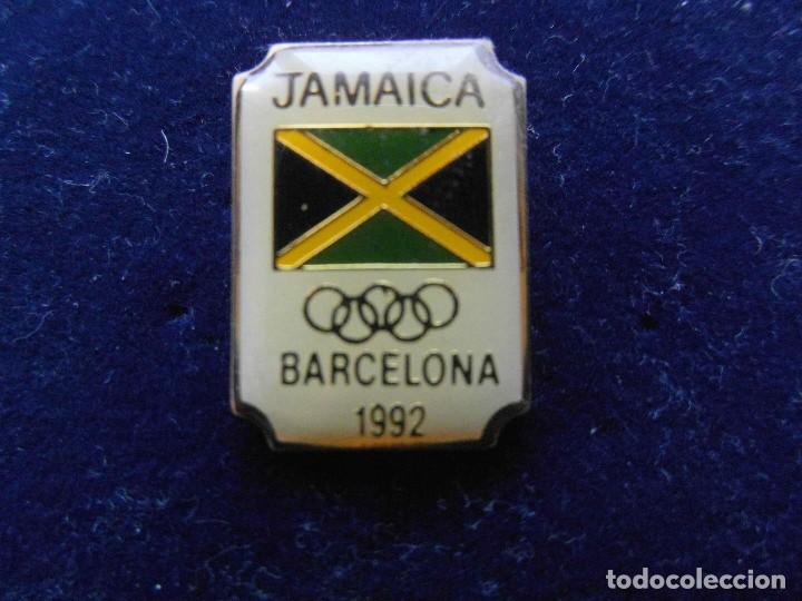 Pins de colecci&oacute;n: Pin oficial del equipo olimpico de Jamaica de los Juegos Olimpicos de Barcelona 1992