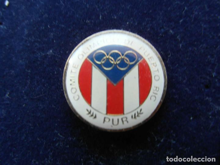 Pins de colecci&oacute;n: Pin oficial del equipo olimpico de Puerto Rico de los Juegos Olimpicos de Barcelona 1992