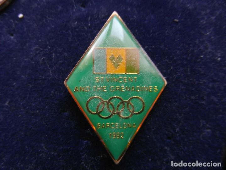Pins de colecci&oacute;n: Pin oficial del equipo olimpico de St. Vincent and the Grenadines. Juegos Olimpicos de Barcelona 199