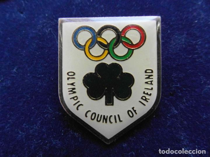 Pins de colecci&oacute;n: Pin oficial del equipo olimpico de Irlanda de los Juegos Olimpicos de Barcelona 1992
