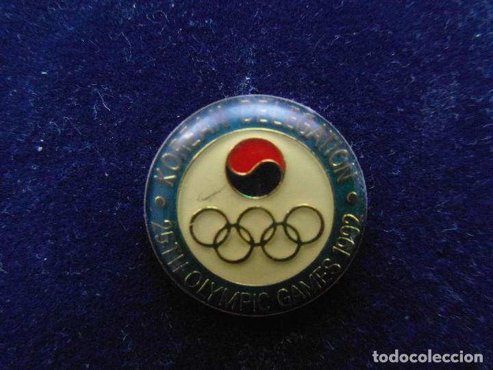 Pins de colecci&oacute;n: Pin oficial del equipo olimpico de Korea del Sur de los Juegos Olimpicos de Barcelona 1992