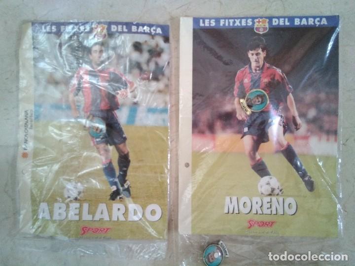 Pins de colecci&oacute;n: PIN Y L&Aacute;MINA de ABELARDO Y MORENO , COLECCI&Oacute;N DE FICHAS DEL BAR&Ccedil;A, DIARIO DEPORTIVO SPORT 1994-1995