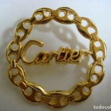 Pins de colección: PINS DE CARTIER CIRCULAR GRANDE DORADO. Lote 366234941